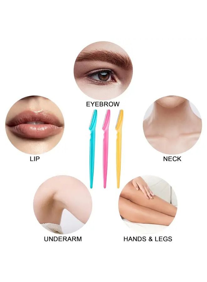 5pcs Stainless Steel Eyebrow Razor Multi Purpose Body Hair Removal Tool - Image 4